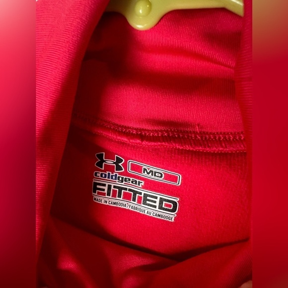 D12.6 LIKE NEW Under Armour Cold Gear Fitted Long Sleeve Turtleneck Med - Picture 6 of 6
